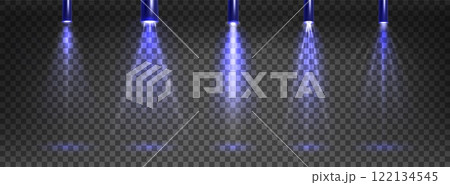 Spotlight beam with glitter collection Spotlight beam with glitter collection 122134545