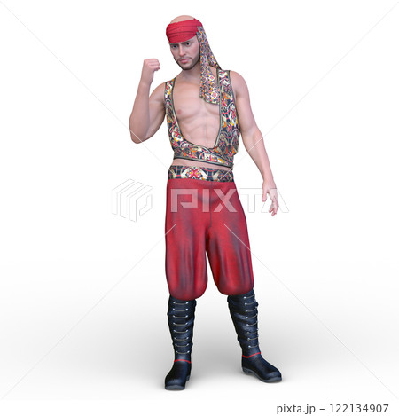 アラビアンコスチュームの男性 122134907