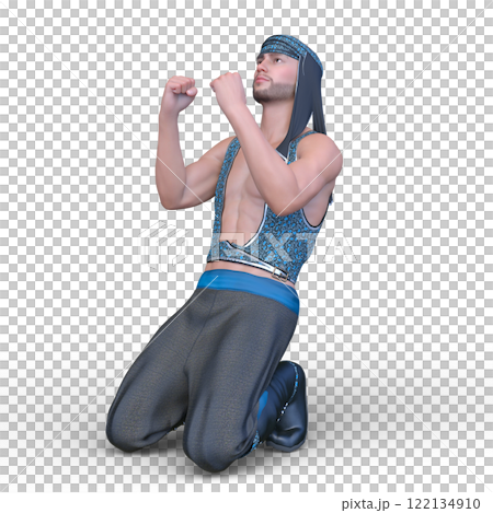 アラビアンコスチュームの男性 122134910