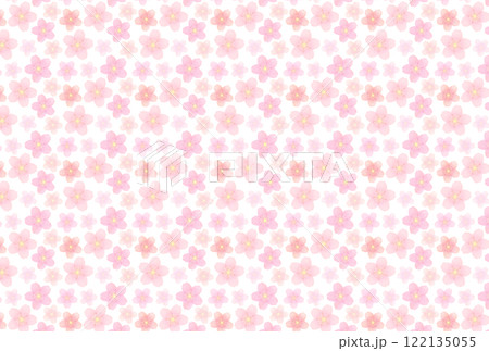 桜の花の背景　パターン 122135055