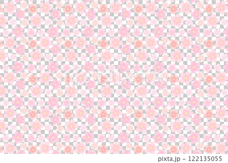 桜の花の背景　パターン 122135055