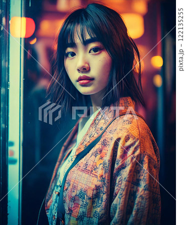 女性ポートレート（AI生成画像） 122135255