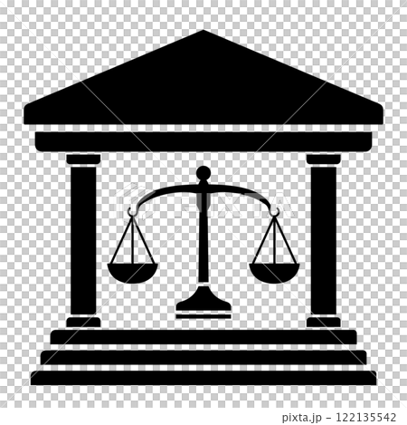 裁判所を案内する標識 122135542