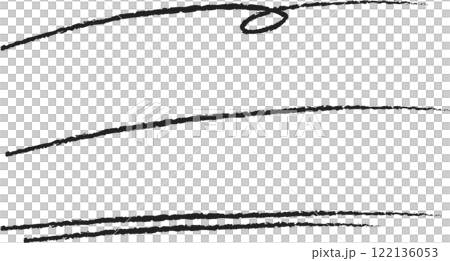 Hand-drawn curved lines (black) 122136053