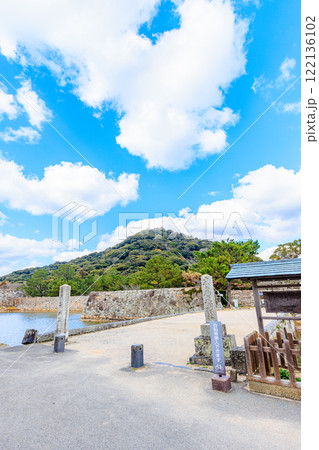 冬の萩城跡 山口県萩市 冬の萩城跡 山口県萩市 122136102