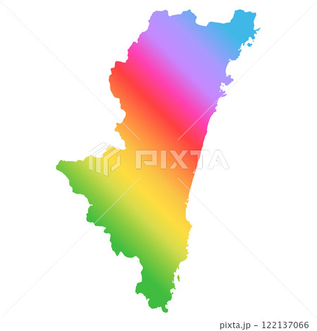 宮崎県地図 122137066