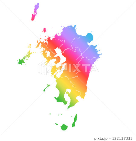 九州地図 122137333