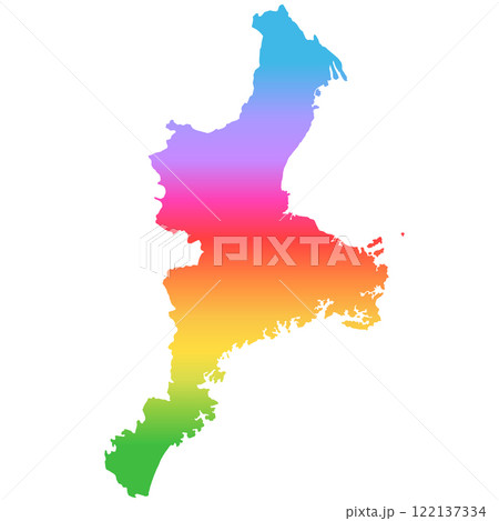 三重県地図 122137334