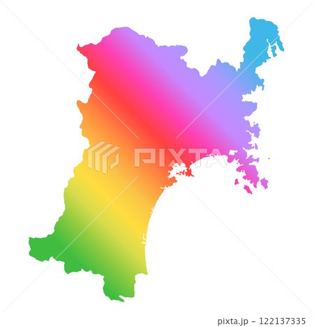 宮城県地図 122137335