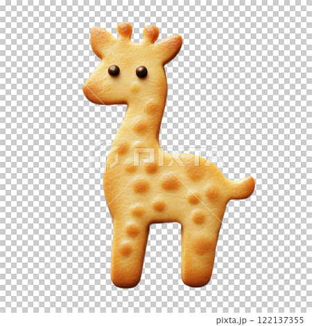 Cute giraffe full-body cookie. AI-generated image 122137355