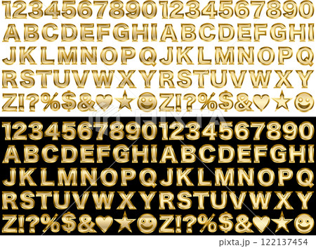 文字フチ1金、7白金 文字フチ1金、7白金 122137454