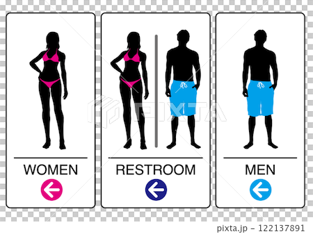 廁所標誌左方向 122137891