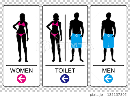 廁所標誌左方向 122137895