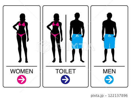 トイレマーク右方向 トイレマーク右方向 122137896