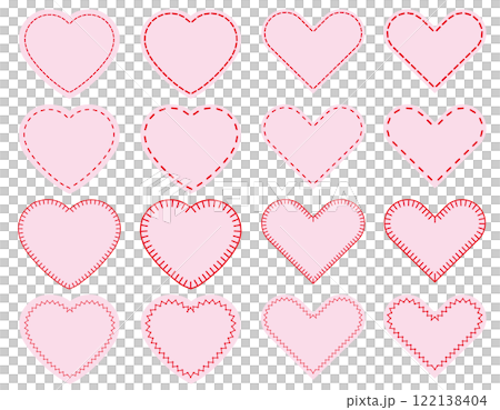 Hand-stitched heart Hand-stitched heart 122138404
