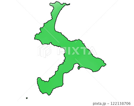 少しゆるい渡島総合振興局地図 北海道 122138706