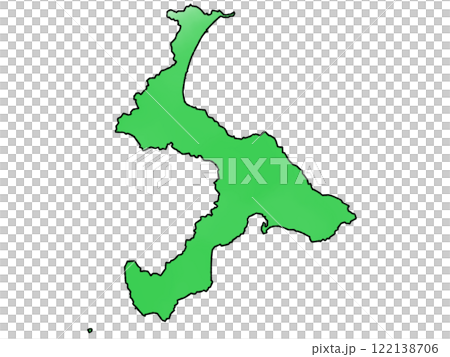 少しゆるい渡島総合振興局地図 北海道 122138706