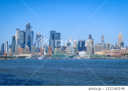 Manhattan skyline viewed from Hoboken. New York, USA. August 25, 2024 122140146