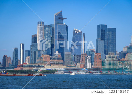 Manhattan skyline viewed from Hoboken. New York, USA. August 25, 2024 122140147