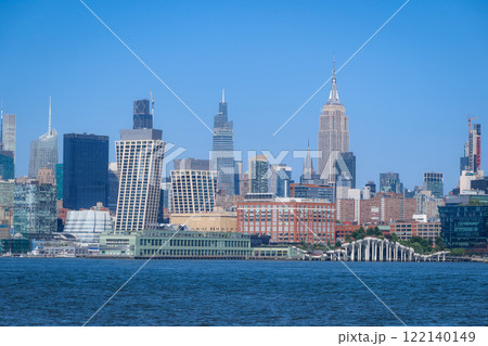 Manhattan skyline viewed from Hoboken. New York, USA. August 25, 2024 122140149