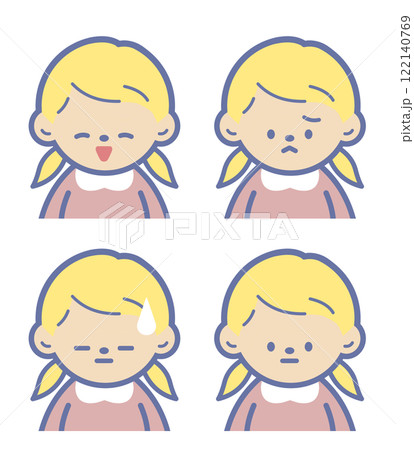 いろいろな表情の女の子 いろいろな表情の女の子 122140769