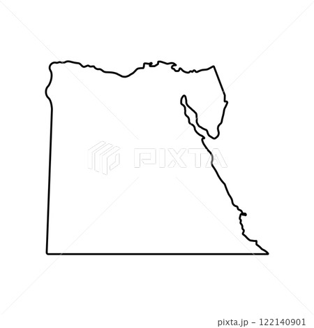 Egypt Map Icon 122140901