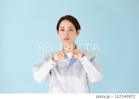 女性 作業着 バツ 女性 作業着 バツ 122140972