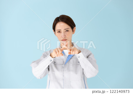 女性 作業着 バツ 女性 作業着 バツ 122140973