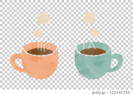 あたたかい飲み物のシンプルイラスト あたたかい飲み物のシンプルイラスト 122141758