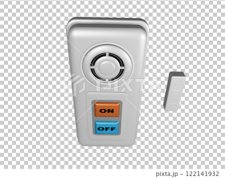 Crime prevention image (window security buzzer/window security alarm) Transparent material 122141932