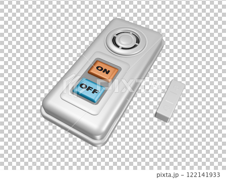 Crime prevention image (window security buzzer/window security alarm) Transparent material 122141933