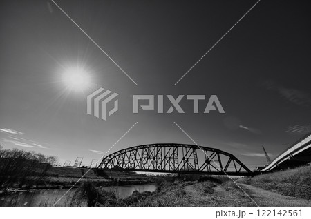 京都 澱川橋梁 ； 近畿日本鉄道 宇治川鉄橋 122142561