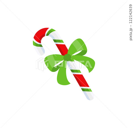 Christmas Candy Cane. Design element for door wreath 122142639