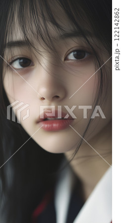 若い日本人女性のポートレートのイラスト素材 [122142862] - PIXTA