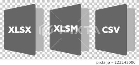 Excel file icon grey 122143000