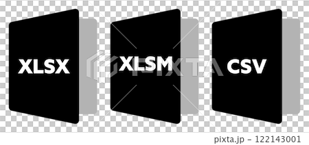Excel file icon black Excel file icon black 122143001