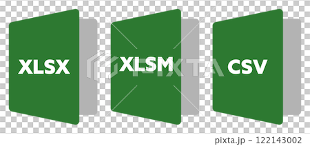 Excel file icon green 122143002