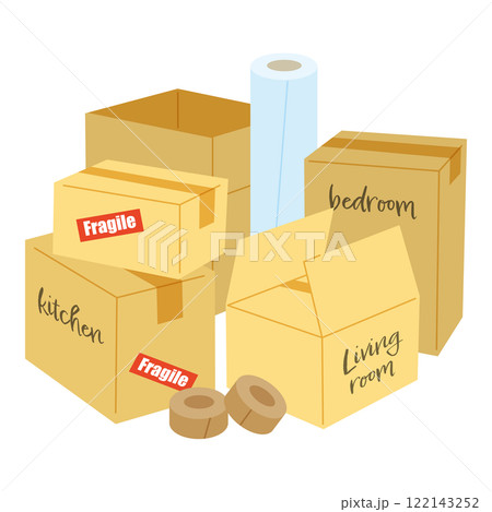 引っ越しの梱包キット 122143252