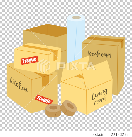 引っ越しの梱包キット 122143252