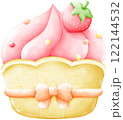 Strawberry Cupcakes with Bow 122144532