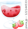 Strawberry juice or strawberry wine 122144533