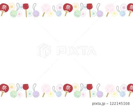 お祭りのフレーム お祭りのフレーム 122145108