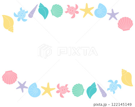 貝殻のフレーム 122145149