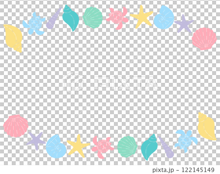 貝殻のフレーム 122145149