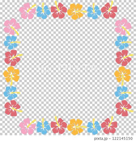 Hibiscus frame 122145150