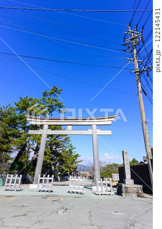 鳥居風景　日本三大楼門の阿蘇神社「熊本地震で甚大な被害後八年がかりで復旧完了」(阿蘇市) 122145431