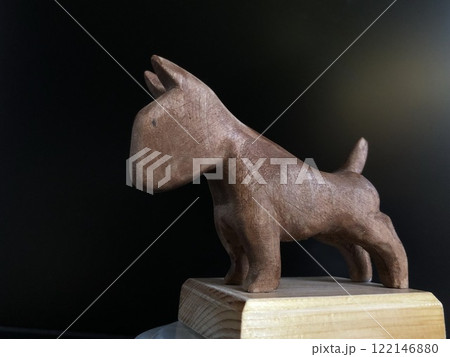 Bull terrier figurine 122146880