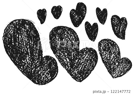 Doodle hearts set. Crayon romantic elements. Love signs grunge icons. Textured wax markers date symbols. Vector heart shapes drawn by pencil or chalk illustration isolated on white background. Doodle hearts set. Crayon romantic elements. Love signs grunge icons. Textured wax markers date symbols. Vector heart shapes drawn by pencil or chalk illustration isolated on white background. 122147772