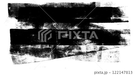 Linocut texture. Ink roller background. Grunge letterpress rectangles. Dry black brayer striped lines isolated on white background. Painted relief stains. Vector lino eroded abstract illustration Linocut texture. Ink roller background. Grunge letterpress rectangles. Dry black brayer striped lines isolated on white background. Painted relief stains. Vector lino eroded abstract illustration 122147813