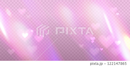 Valentines pink reflection highlights. Glare from water and glass. Glittering heart particles for social media backgrounds, product presentations, photo shots. Vector eps10 Valentines pink reflection highlights. Glare from water and glass. Glittering heart particles for social media backgrounds, product presentations, photo shots. Vector eps10 122147865